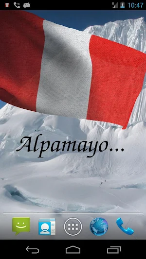 Peru Flag Live Wallpaper Screenshot 1