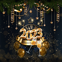 Golden New Year 2023-Wallpaper
