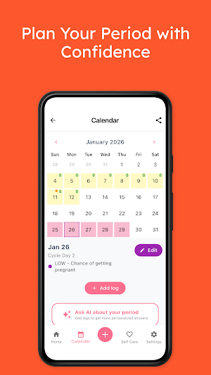 AI Period Tracker & Ovulation Screenshot 2