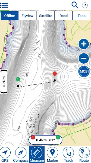 Keuka Lamoka Waneta Lakes NY Offline GPS Charts Screenshot 0