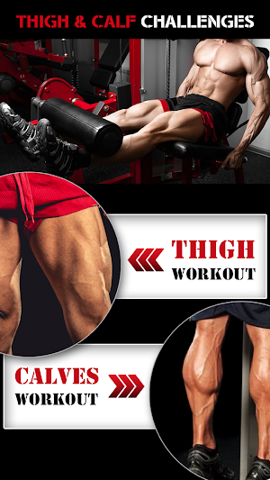 Leg Workout for Men - Thigh, Muscle Fitness 30 Day Screenshot 0