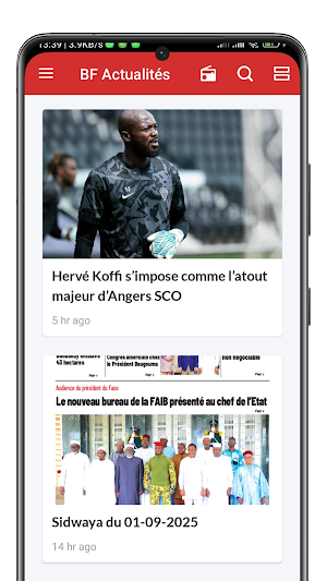BurkinaFaso Actualités Screenshot 1