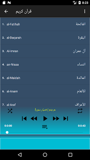 محمد أيوب القرآن كامل وتصفح بدون نت Screenshot 0
