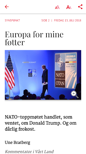 Vårt Land e-avis Screenshot 2