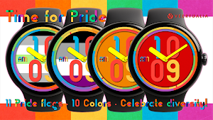 Time for Pride LGBT watch face Screenshot 2