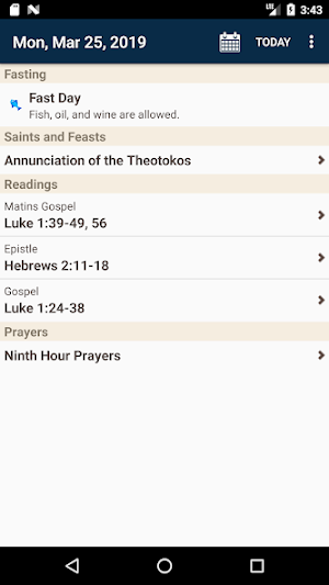 Daily Readings Screenshot 0