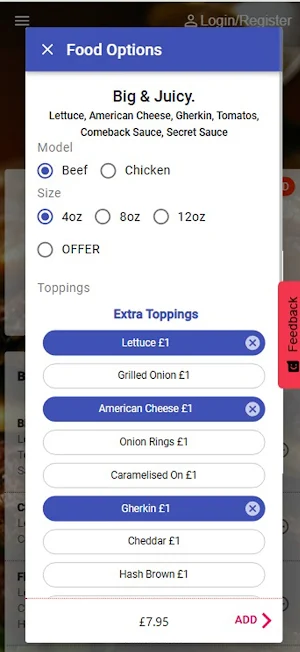 Big Juicy Burger Screenshot 1