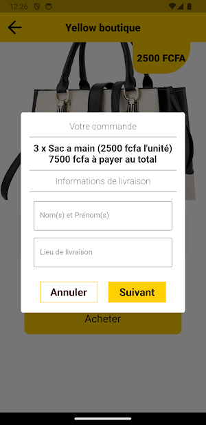 Yellow Boutique Screenshot 2