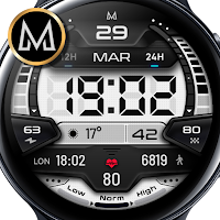 MD244 LCD: Digital watch face