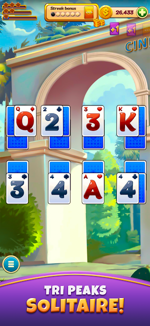Lucky Star: Tri Peaks Solitaire Patience Screenshot 1