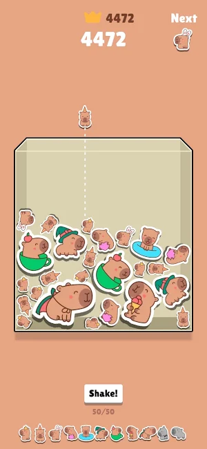 Capybara Go: Puzzle Drop Game Screenshot 2