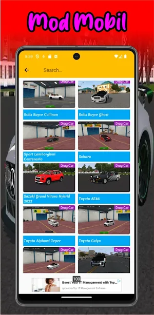 Mod Mobil Unik Bussid 2024 Screenshot 1