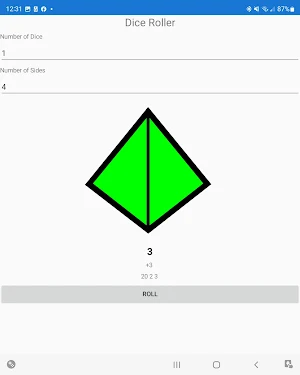 Dice Roller Screenshot 1