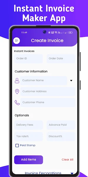 Billz Invoice Maker - Estimate Screenshot 1