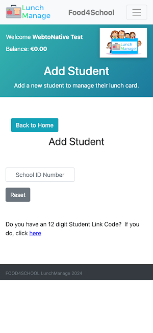 food4school LunchManage Screenshot 1