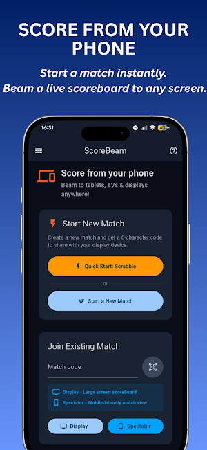Live Scoreboards : ScoreBeam Screenshot 0