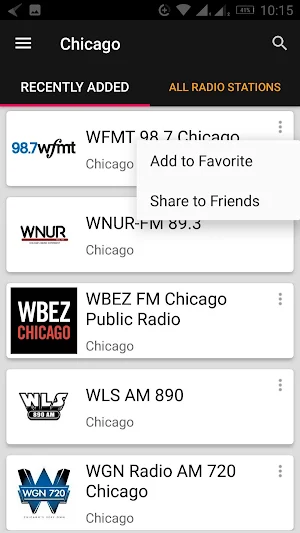 Chicago Radio Stations - Illinois, USA Screenshot 0