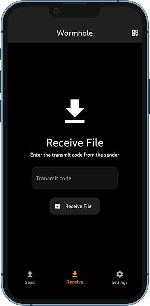 Wormhole File Transfer Screenshot 0