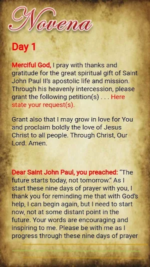 Saint John Paul II Devotion Screenshot 2