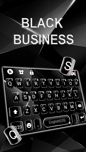 Cool black Keyboard Theme Screenshot 1