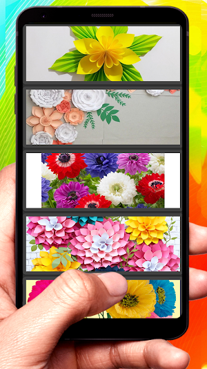 DIY Paper Flowers Idea Screenshot 1