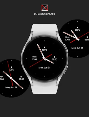 Black Z Analogue Watch Face Screenshot 1