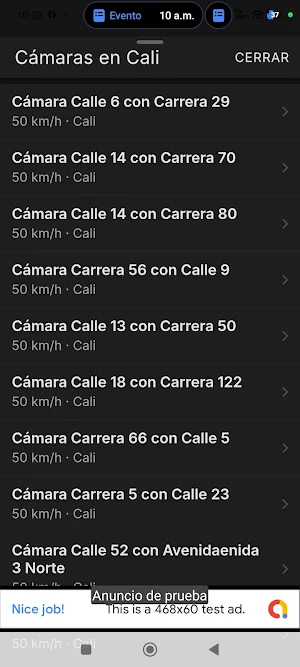 CazaCámaras: Alerta Fotomultas Screenshot 3