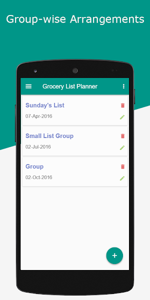 Grocery List Planner Screenshot 0