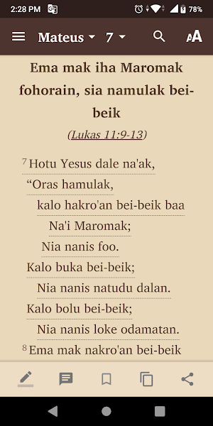 Alkitab Tetun Screenshot 2