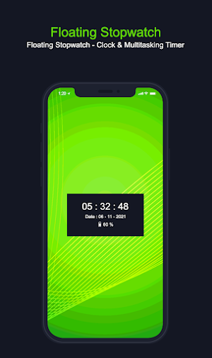 Floting Clock -Stopwatch Timer Screenshot 0