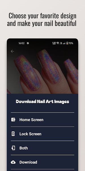 Ainbow Burst Nail Art Design Screenshot 2