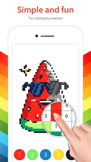 Color by Number – Pixel Art Coloring Book Screenshot 1