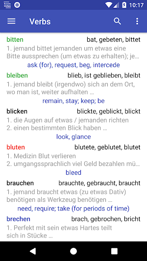 Deutsche Verben Screenshot 0