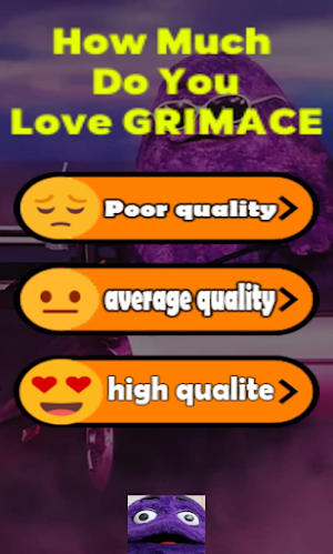Grimace Shake scary is calling Screenshot 1