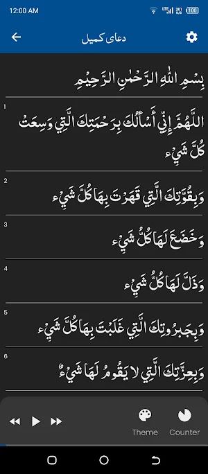 Dua Kumail دعا کمیل Screenshot 1