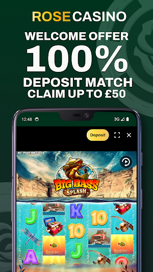 Rose Casino UK Slots Screenshot 0