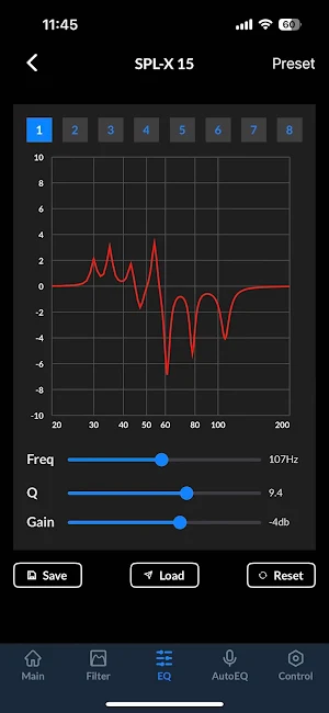 Velodyne Acoustics AutoEQ Screenshot 2