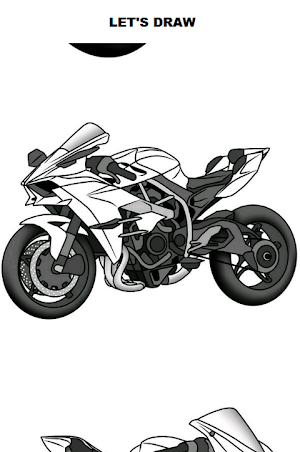 Draw Motorcycles: Sport Screenshot 0