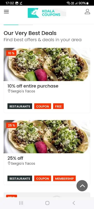 Koala Coupons Screenshot 1