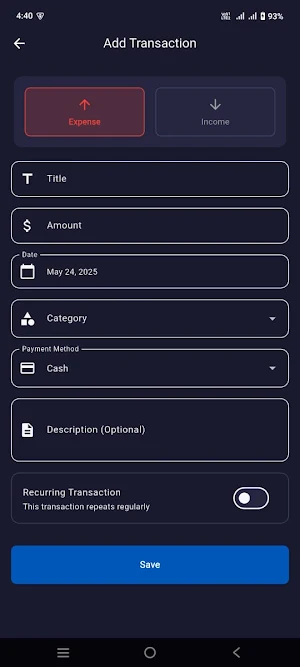TotalExpensePro Screenshot 3