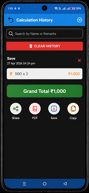 Cash Counting Calculate -Money Screenshot 1