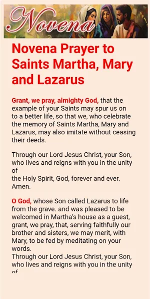 Saints Martha,Mary and Lazarus Screenshot 1