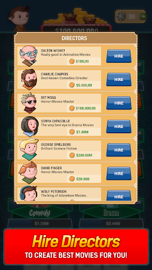 Idle Film Empire: Clicker Manager Tycoon Free Game Screenshot 2