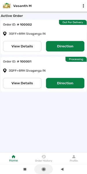 UzhavanMandi Delivery App Screenshot 3