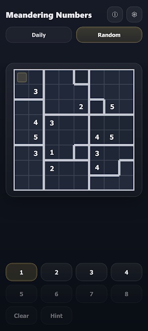 Meandering Numbers - Puzzle Screenshot 2