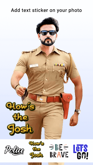 Police Suit Photo Editor Screenshot 1