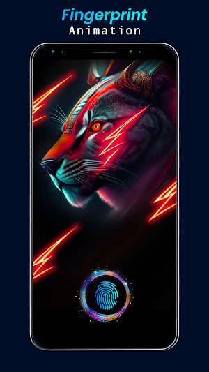Fingerprint Animation Walpaper Screenshot 1