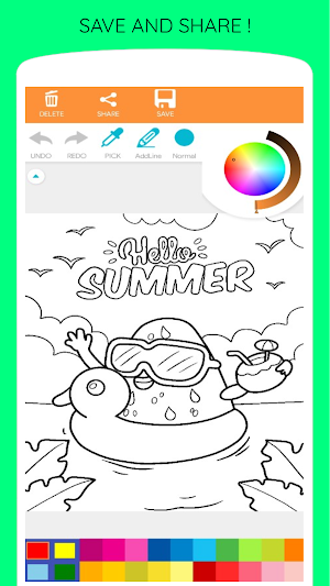 Summer Coloring Book Screenshot 1