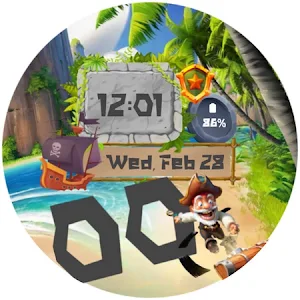 Treasure Pirate Watch Face Screenshot 3
