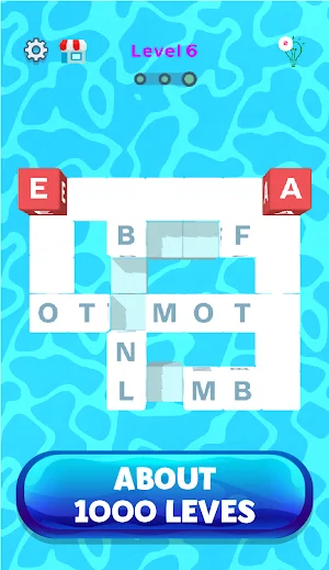 Word Blocks 3D Puzzle Game - L Screenshot 0